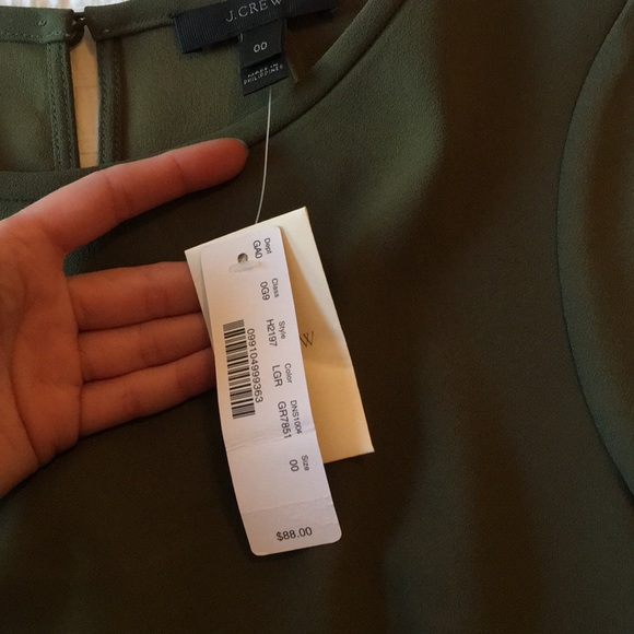 J. Crew Blouse in Forest Green - Picture 4 of 6